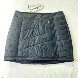 Smartwool Quilted Mini Skirt in Charcoal Gray